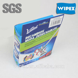 China fabricante de spunlace no- tejido desechables toallitas piso fregona - Product Image 1