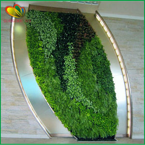 Plante artificielle vert mur vertical jardin modulaire vert herbe mur système couvrant - Product Image 1