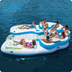 Salon gonflable flottant de haute qualité, île de fête en diti <span class=keywords><strong>Tropical</strong></span> - Product Image 6