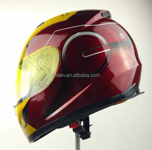 Hierro-hombre diseño dot casco de la motocicleta al por mayor - Product Image 2