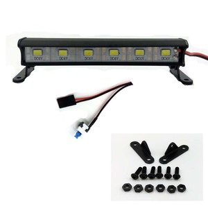 1:<span class=keywords><strong>10</strong></span> 1/<span class=keywords><strong>10</strong></span> Super luminosa barra luminosa a LED per RC 6 LED universale adatta per il controllo Radio 4x4 nero giocattolo materiale metallico - Product Image 1
