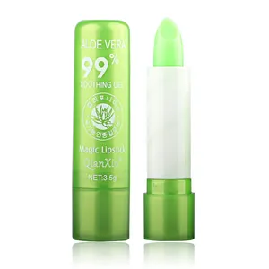 Factory wholesale Aloe Vera Natural Temperature Change Color Lipstick Moisturizer Nutritious Lip Blam