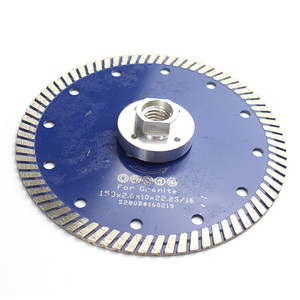 Pisau gergaji berlian <span class=keywords><strong>M14</strong></span> 6 inci dengan flens untuk pemotongan granit