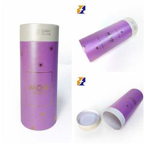 OEM cilindro botella papel de vino caja de regalo para el champán, whisky, vodka, licor, tequila, ron - Product Image 1