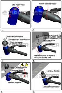 TPA-8 thủy lực Hướng dẫn sử dụng tay lỗ đấm công cụ mà không cần hàm - Product Image 2