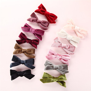 Schoolgirl Velvet Elastic Hairband Hair Accessories Custom <strong>Baby</strong> <strong>Headband</strong> - Product Image 1