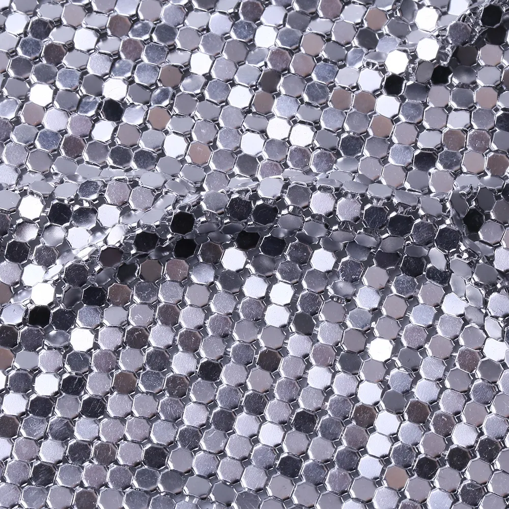 XULIN Modern Design Mesh Fabric Glitter Decorative Aluminium Metal Mesh FabricためClothing