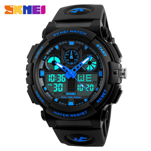 Nuovo <span class=keywords><strong>Orologio</strong></span> Sportivo di Lusso SKMEI 1270, <span class=keywords><strong>Orologio</strong></span> al Quarzo <span class=keywords><strong>da</strong></span> <span class=keywords><strong>Uomo</strong></span> Impermeabile con Doppio Fuso Orario, Analogico <span class=keywords><strong>Digitale</strong></span> LED, <span class=keywords><strong>Orologio</strong></span> <span class=keywords><strong>da</strong></span> <span class=keywords><strong>Polso</strong></span> Casual - Product Image 4
