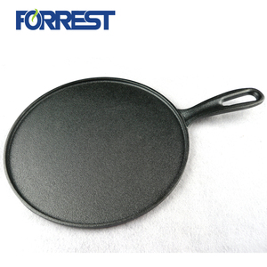 10.5 pollici Ghisa Piastra Pre-condito Rotonda Cast Padella di Ferro Perfetto per Frittelle, Pizze, e Quesadillas - Product Image 2