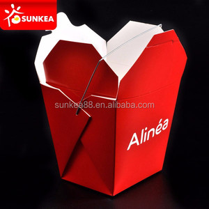 Disposable Paper Take Away <strong>Noodle</strong> <strong>Box</strong> with Handle - Product Image 5