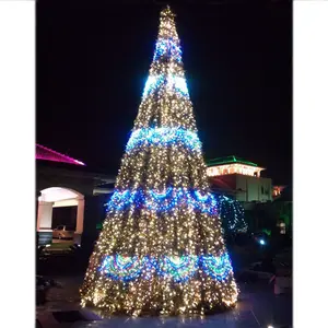 Personalizable gigante metal decoraciones de Navidad grandes árboles artificiales al aire libre