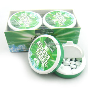 Bonbons à la menthe sans sucre, comprimés de bonbons durs, bonbons à la menthe xylitol pour une haleine fraîche dans une boîte en plastique - Product Image 4