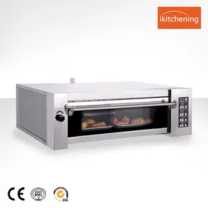 Hoge Kwaliteit Elektrische en Gas Transportband Pizza Oven/Single Deck Steen Gas Pizza Oven/Brood Bakoven