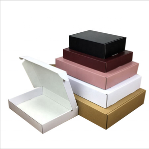 Custom color Clothing Underwear box black courier mailing folding corrugated paper packaging shipping boxes