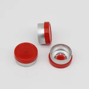 13mm rote Aluminium-Kunststoff-Kombination abdeckung Flip Vial Cap für Injection Medicinal