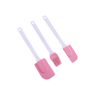 <span class=keywords><strong>2025</strong></span> trực tuyến nóng bán sản phẩm mới công cụ nướng 3PC màu hồng <span class=keywords><strong>Silicone</strong></span> <span class=keywords><strong>Scraper</strong></span> bàn chải phù hợp với đa chức năng <span class=keywords><strong>Silicone</strong></span> thìa đồ dùng nhà bếp - Product Image 2