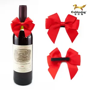 Qualité supérieure Nouveau Style Unique Bouteille de Vin Décoration Noeud Papillon Pour Le Festival