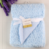 Polyester-Decke Coral-Fleece Babydecke Kunstfell-Babydecke als Schmusedecke