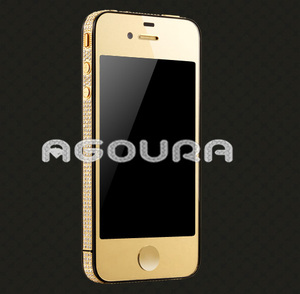 Роскошное Золотое стекло для <span class=keywords><strong>iphone</strong></span> зеркало золотой ободок для <span class=keywords><strong>iphone</strong></span> - Product Image 3