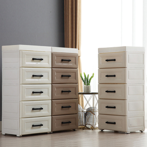 3/4/5 lớp bé với bánh xe đồ nội thất nhà phòng ngủ đặt Kid phong cách mới multiscene bé nhựa ngăn kéo lưu trữ tủ - Product Image 6