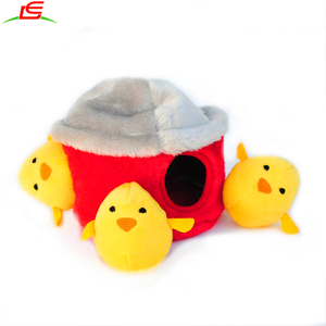 Haute Qualité Interactive Grinçante Cache-Cache En Peluche Jouet Pour Chien Pet Jouets en peluche De Poulet De Poulet Cabane - Product Image 3