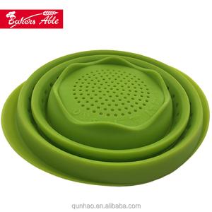 Eco Friendly 100% Coador de <span class=keywords><strong>Silicone</strong></span> Dobrável Coador Coador de Alimentos portátil - Product Image 5