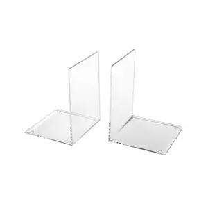 customized decorative acrylic bookends for library, book store