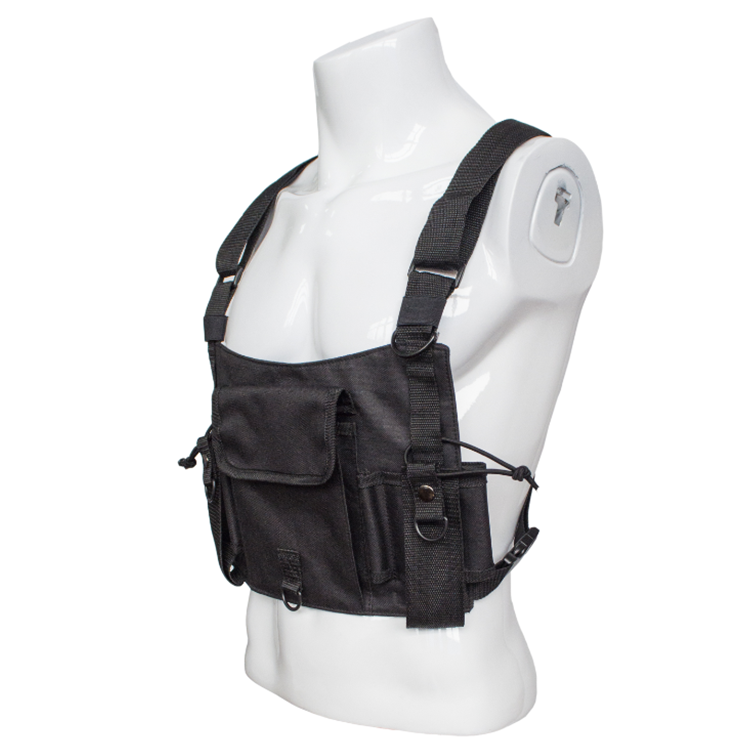 Sacoche Poitrine Talkie-Walkie Leopacat - Étui Radio Bidirectionnelle Portable Avec Sangle Réglable - Pour Police, Pompiers, Outdoor