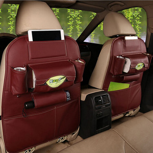 PU En Cuir Voiture Banquette Arrière Organisateur Sac De Rangement Usine Directement En Gros Lot De 2 avec 6 Couleurs Disponibles Organisateur de Siège Arrière OEM - Product Image 5