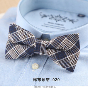 Nœud papillon décontracté pour hommes, grande taille, mode coréenne, en coton, col rayé, à fleurs, vente en gros - Product Image 4