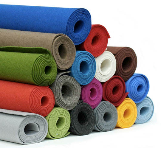 Grs Certified 100% Polyester Nonwoven Recycled Pet Felt Polyester Felt Fabric Roll for Molding Process