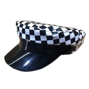 Nuovo Cappello da Pescatore Classico a Quadri per Donna, Berretto Piatto in Pelle PU Stile Marinero, Cappello Baker Boy - Product Image 2