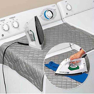 Tapis de fer magnétique pour lavage de linge, <span class=keywords><strong>housse</strong></span> de sèche-linge, planche de couverture, résistante à la chaleur, maille presse, outil de protection pour vêtements - Product Image 4