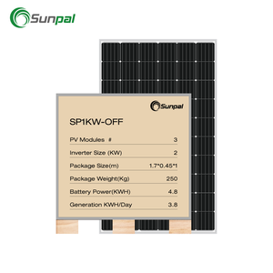 Sunpal שמש פנל 1000 ואט מערכת AC 110 V 115 V 120 V כבוי גריד שמש מערכת בית 1KW - Product Image 2
