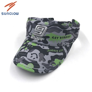 De todo camuflaje de wicking de la humedad birdeye de malla de piqué de golf visera de sol con bordado - Product Image 4