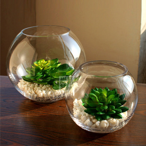 15cm/20cm/25cm/30cm/40cm/45cm all'ingrosso trasparente a forma di palla rotonda fiore ciotola di vetro vaso serbatoio di pesce - Product Image 3
