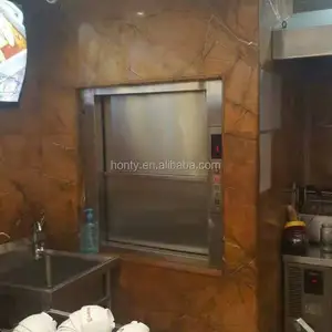 Venta caliente hontylift Pequeño elevador de alimentos de cocina ampliamente utilizado en restaurante Hotel y elevador de montacargas doméstico