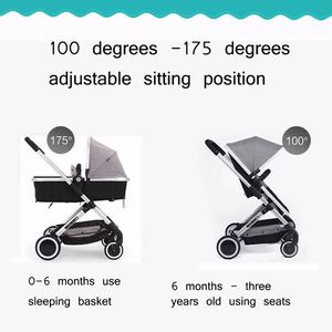 2 en 1 En Gros Réglable Poignée Top Qualité Bébé <span class=keywords><strong>Landau</strong></span> - Product Image 3
