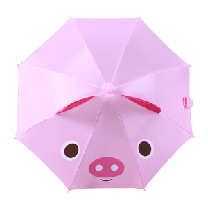 Новые прямые детские зонтики с розовыми свиньями - Product Image 2