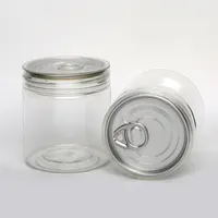 300mlの丸い丈夫で簡単に開く粉乳空のプラスチック製ペット缶食品用