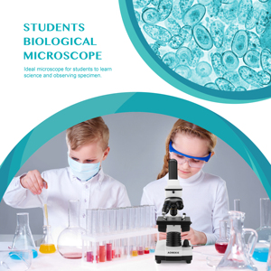 初心者および上級ユーザーのための640X単眼学生生物顕微鏡 (B3.319M) - Product Image 6