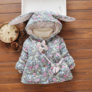 Nuovi disegni giacca invernale per il bambino della ragazza del cotone cappotto caldo - Product Image 1