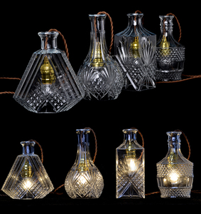 Botella <span class=keywords><strong>de</strong></span> <span class=keywords><strong>vidrio</strong></span> ahumado accesorio <span class=keywords><strong>de</strong></span> luz antiguo candelabro <span class=keywords><strong>de</strong></span> cristal <span class=keywords><strong>de</strong></span> lujo lámpara - Product Image 6
