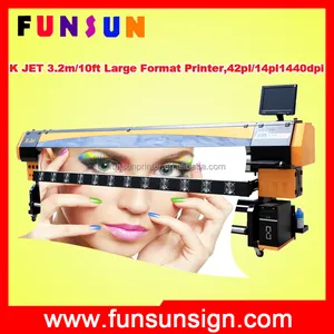 K Jet 3200 3.2 M Konica 1024 cabeza banner impresora Konica Flex máquina de impresión de gran formato
