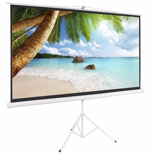Schermo per Proiettore Portatile con Supporto 200x200cm Bianco Opaco 16:9 Schermo Manuale a Scomparsa 80x80 Pollici - Product Image 6