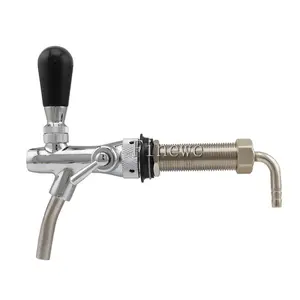 Ajustável Beer Tap Faucet Com 100mm Longo Shank Chrome Chapeamento Homebrew Kegging Projecto Beer Dispenser Tap