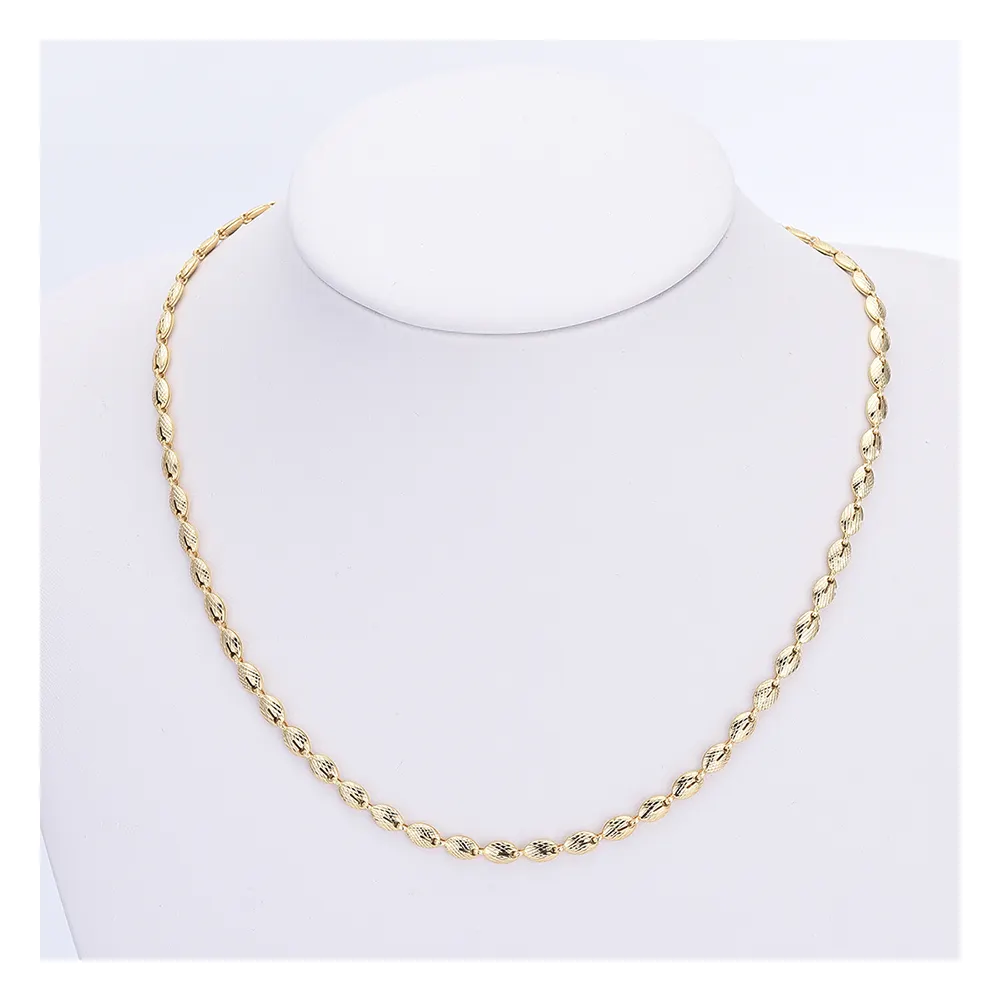 C10121 High Quality 18K gold women female fashion thin chains necklaces new design jewelry guangzhou factory
