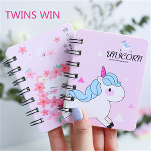 Promocional cuaderno espiral de dibujos animados lindo unicornio mini portátiles para estudiantes 1652 - Product Image 2