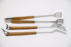 Juego de 3 piezas de barbacoa de acero inoxidable para acampada, SET de herramientas para jardín, playa, Taiwán - Product Image 6