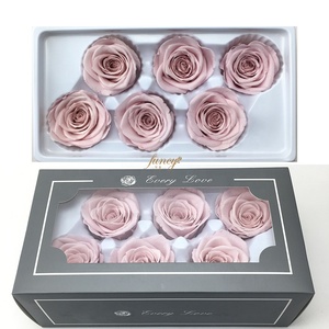 Grade Real Natural 5-6 cm Préservé Rose Tête Usine En Gros 6 Roses/Boîte Frais Éternel Pour Toujours Immortel Saint Valentin - Product Image 2